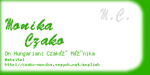 monika czako business card